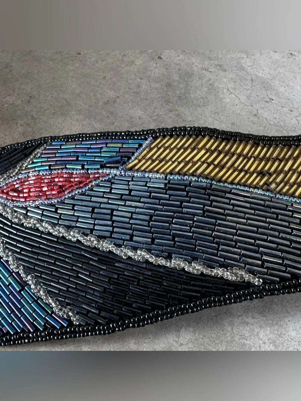 Vintage Art Deco Style Beaded Belt